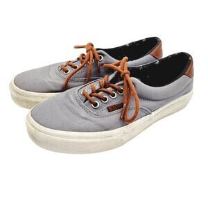 4/$25 -Vans Off The Wall Era Skate Grey Canvas Leather Tongue Shoe M6.5 W8